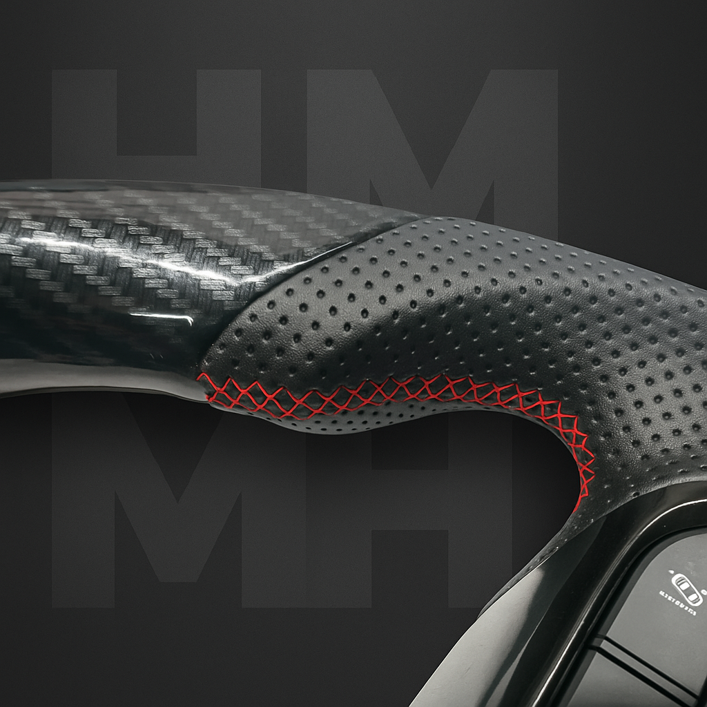 Toyota LC300 GR Sport Edition Carbon Fiber Style Steering Wheel