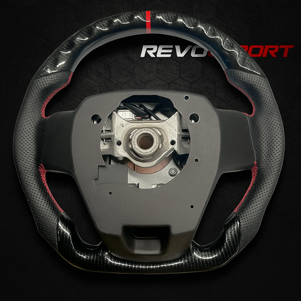 Toyota LC300 GR Sport Edition Carbon Fiber Style Steering Wheel