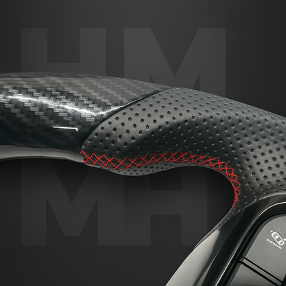 Toyota LC300 GR Sport Edition Carbon Fiber Style Steering Wheel